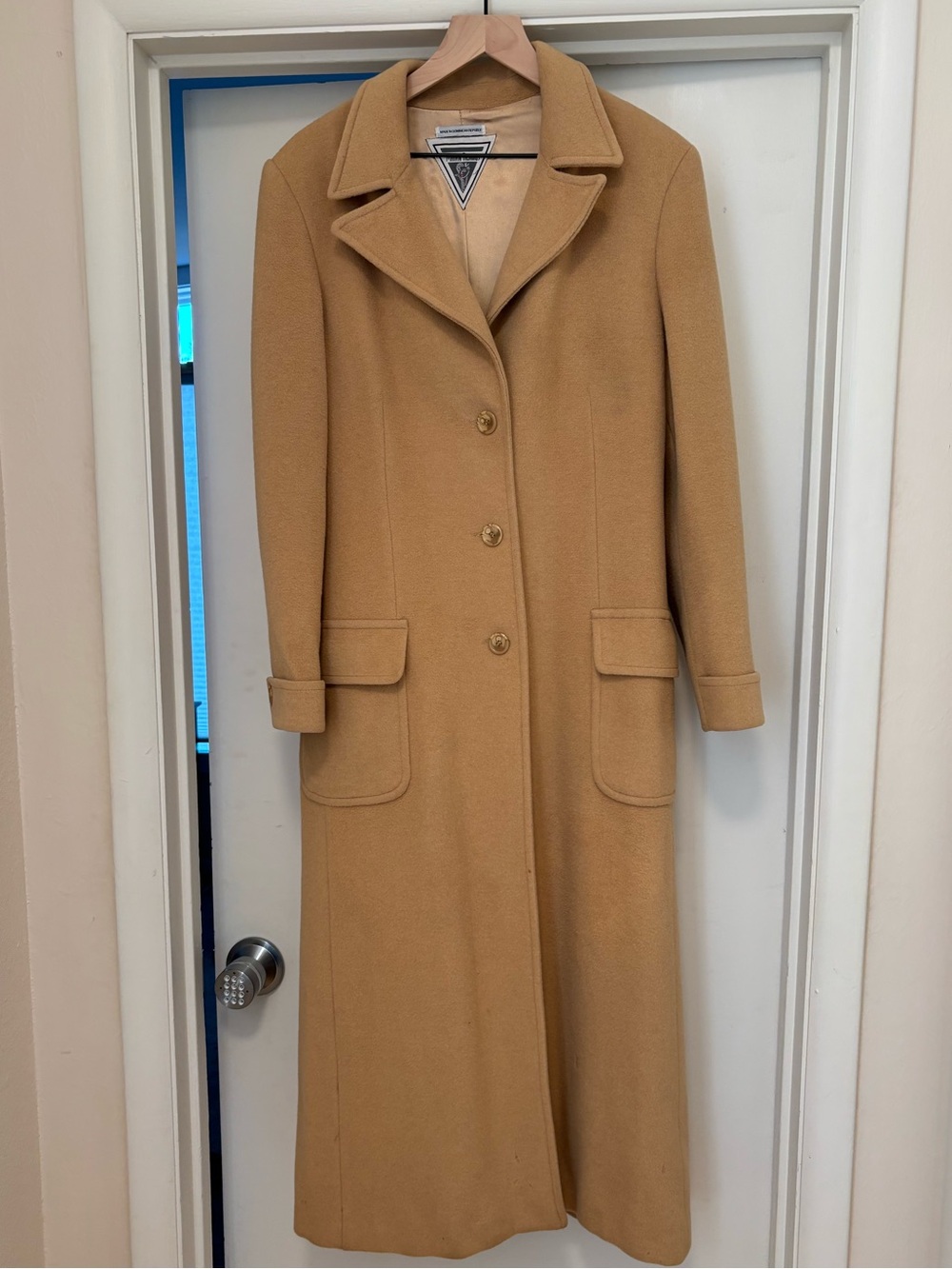 100% camel hair vintage coat
